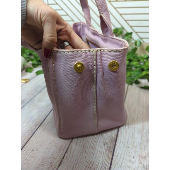 PRADA 1BG439 CANAPA 2Way Hand Bag ALABASTRO Light Pink WITH STRAP - Picture 13 of 15